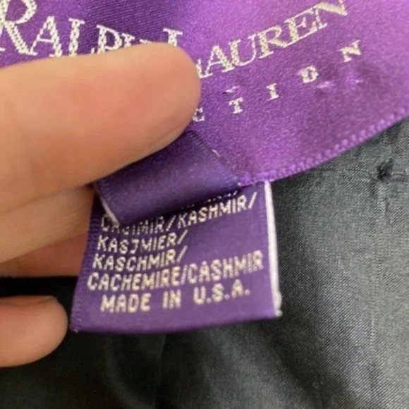 SOLD Vintage Ralph Lauren Collection Purple Label Wool Cashmere Plaid Jacket - Picture 4 of 7